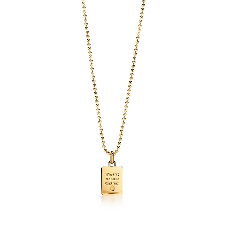 TIFFANY & CO - Return to Tiffany 18ct yellow-gold pendant necklace |  Selfridges.com