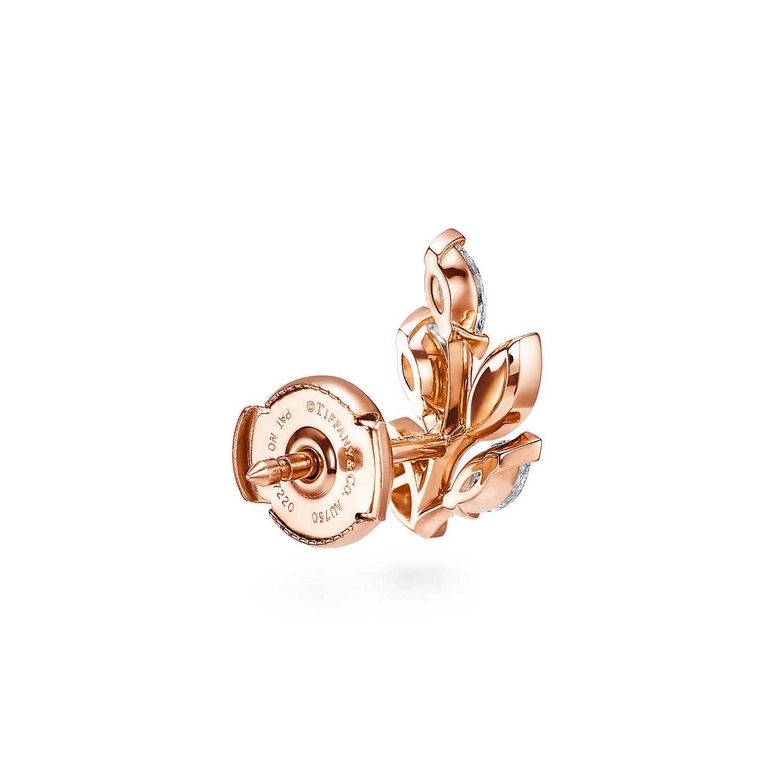 18K Rose Gold Honey Comb Diamond Earrings - Kilani Jewellery Inc. | Kilani  Custom Design & Trading Inc.