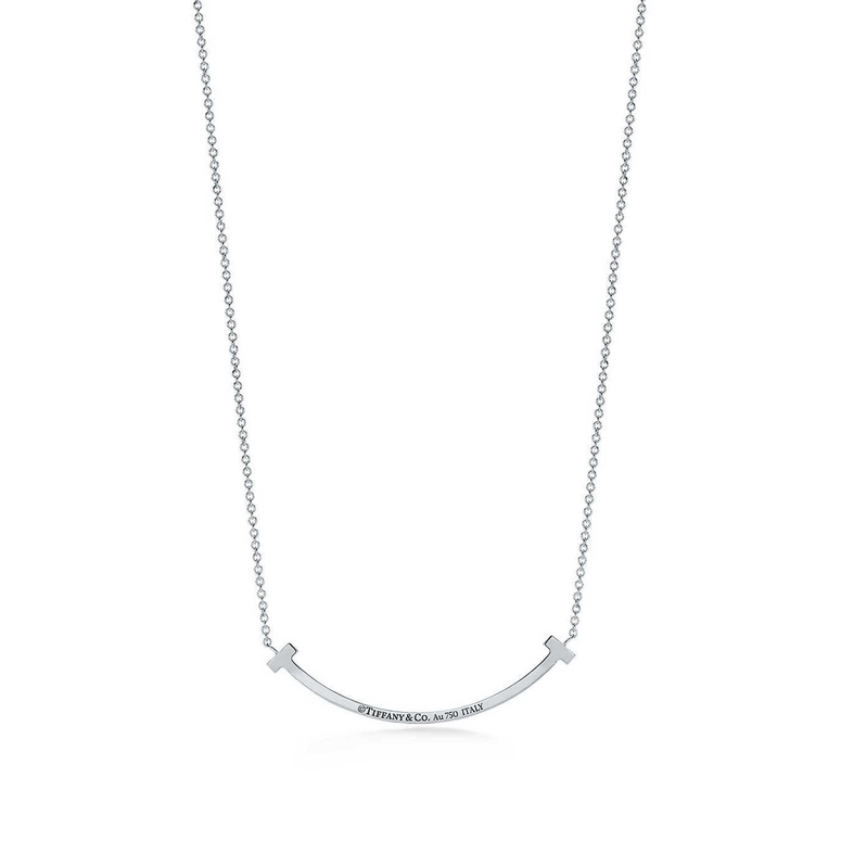 Tiffany & Co. Large T Smile Necklace in Silver | New York Jewelers Chicago