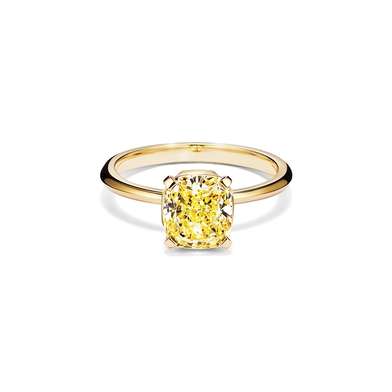 Yellow Gold Lab Diamond Engagement Rings