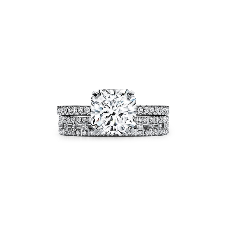 Princess Cut Diamond Engagement Ring With French Diamond Pave – Concierge  Diamonds
