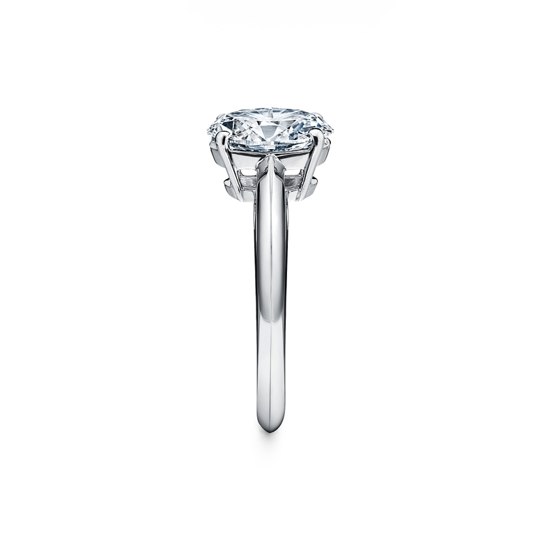 Soul Baguette Side Stone Engagement Ring with Heart Cut Diamond in 14KT  White Gold | With Clarity