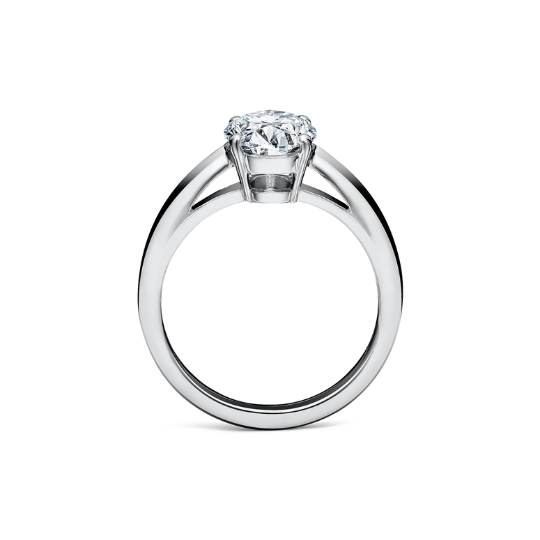 18K White Gold Diamond Engagement Rings 2.50 Carat Real Lab Created  Princess Cut | eBay