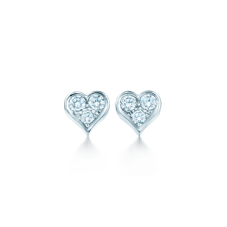 Diamond Heart Earrings