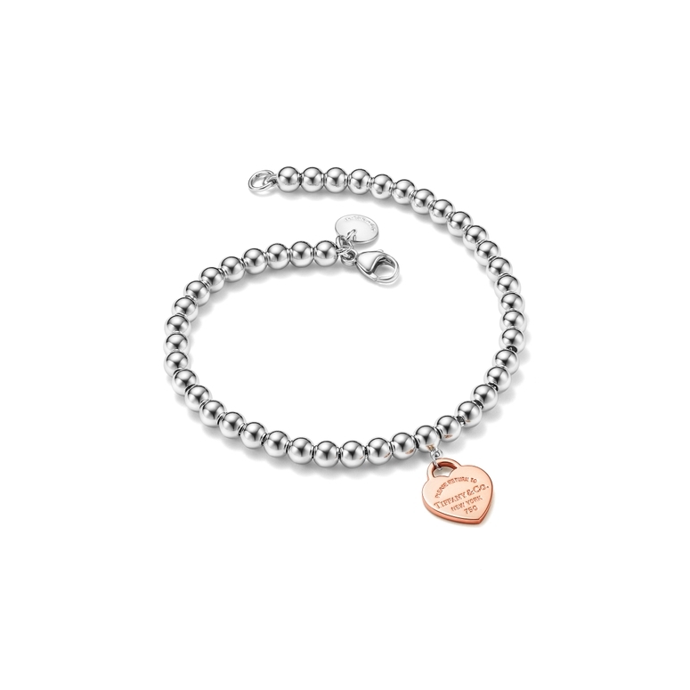 Tiffany & Co Silver Return to Tiffany Heart Tag Bracelet Bangle 8.5 Inch  Longer