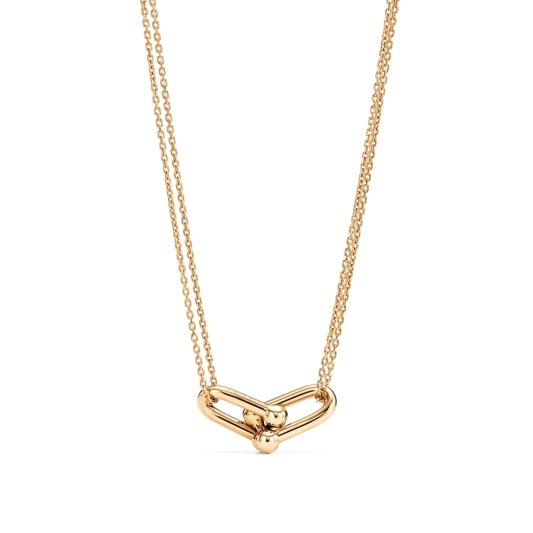 Tiffany HardWear Elongated Link Necklace in Rose Gold | Tiffany & Co.