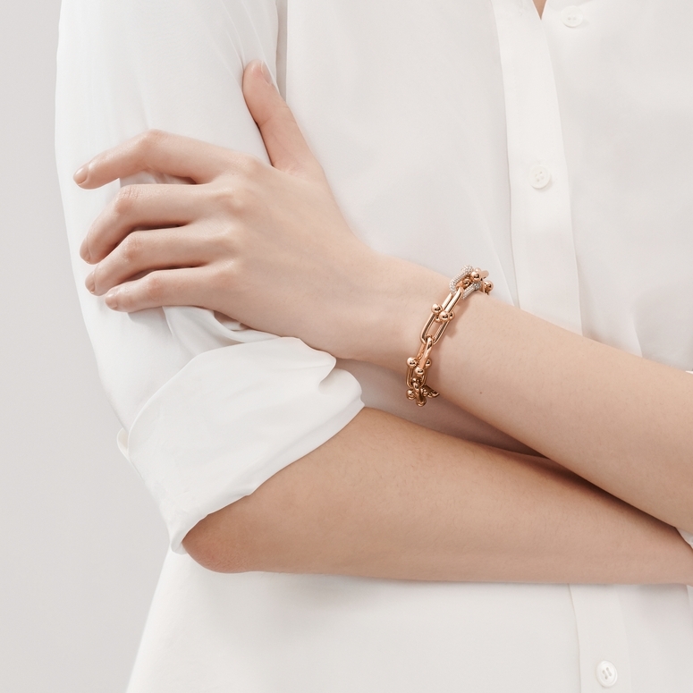 SHAY Deco Link Bracelet - White Gold - Bracelets - Broken English Jewelry –  Broken English Jewelry