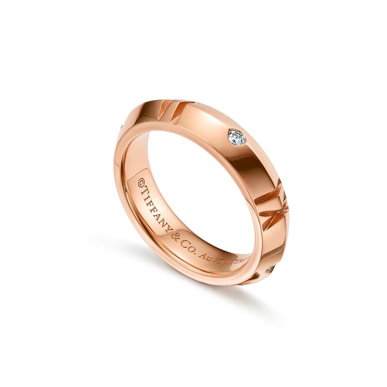 14K White-Rose Gold Layered Wide Band Diamond Ring | Shop 14k White & Rose  Gold Lusso Rings | Gabriel & Co