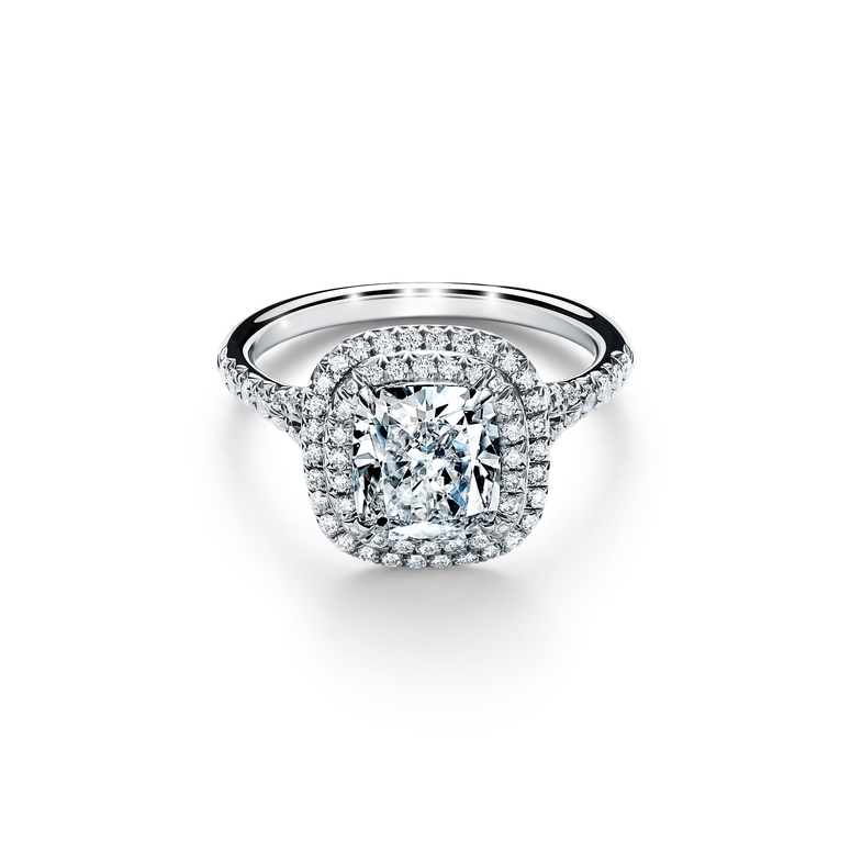 14k White Gold White Round Diamond Double Halo Round Engagement Ring  Simulated | eBay