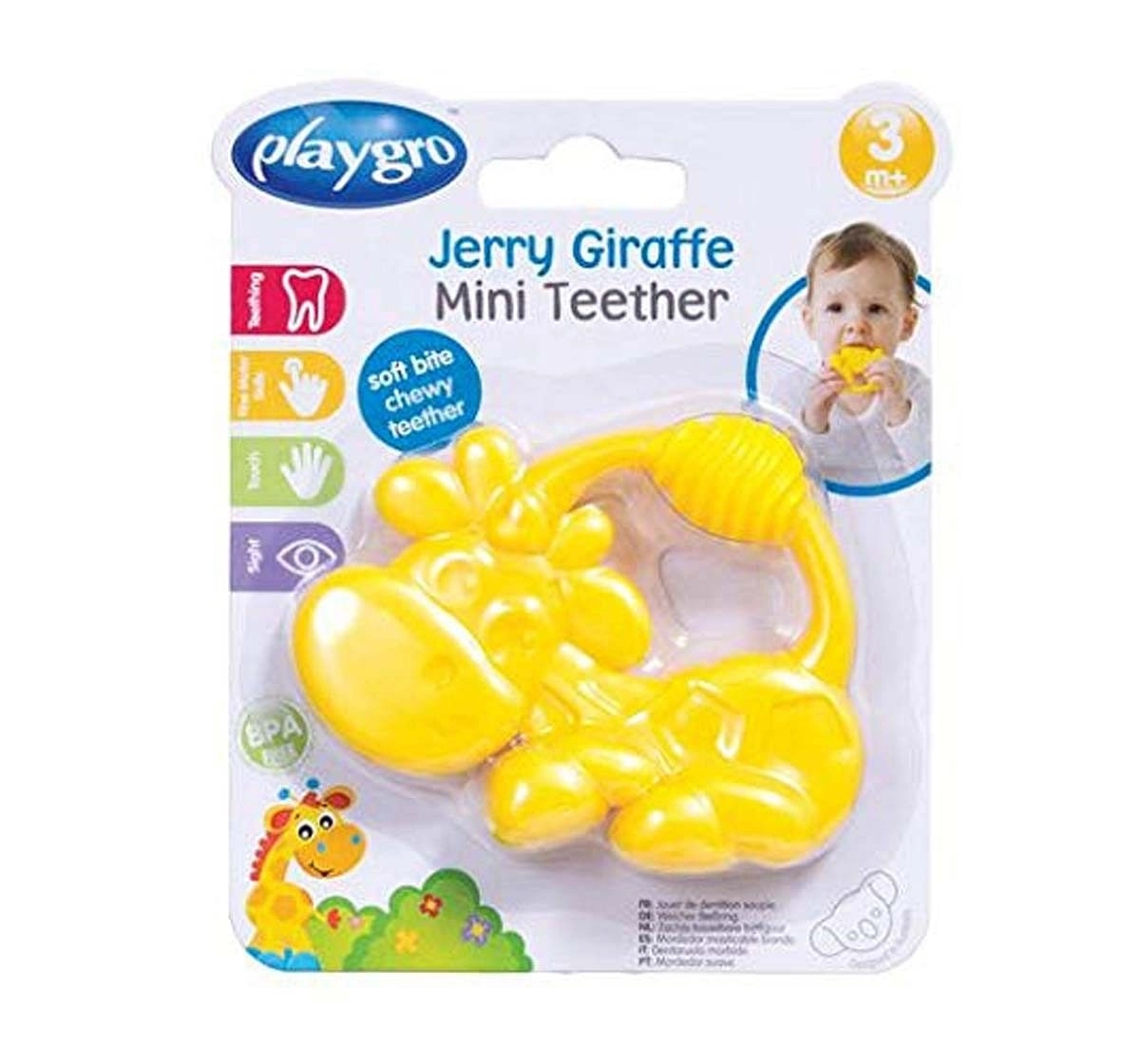 Playgro Jerry Giraffe Mini Teether New Born for Kids Age 6Y+