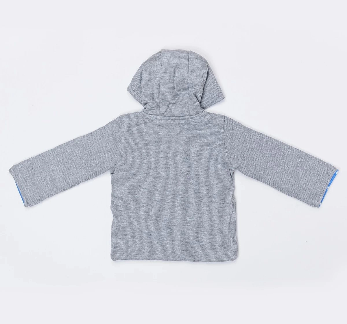 H by Hamleys Boys Full Sleeve Sweatshirt Hooded Side Pockets Grey
