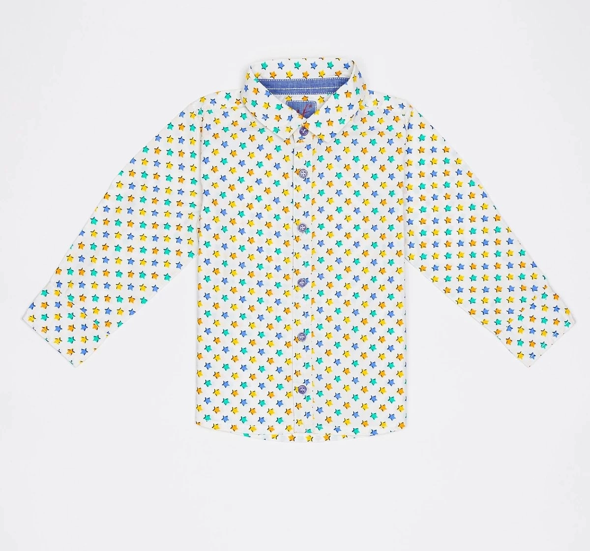 H by Hamleys Boys Full Sleeve Shirts Start Print Multicolor