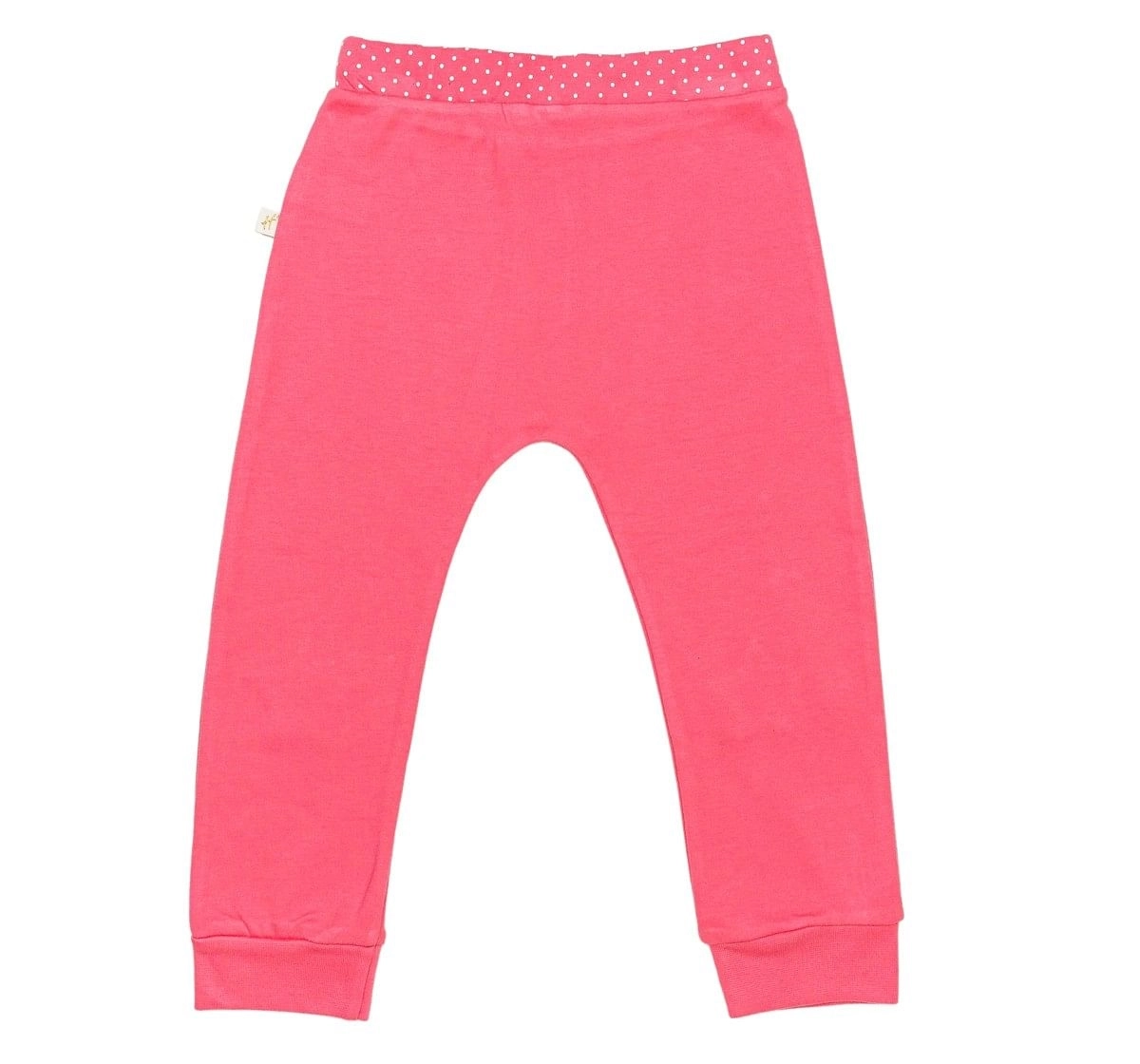 Girls Jogger Knee Patchwork-Red