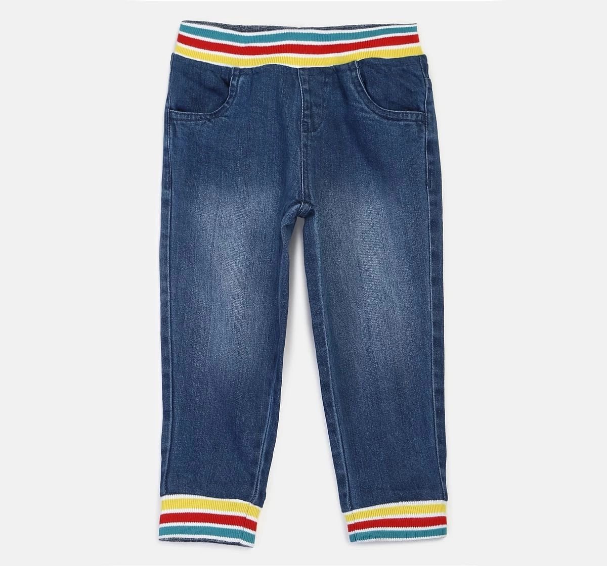 RC Monogram-Embroidered Side-Stripe Jeans | Mid Blue | Kids | Roberto  Cavalli ZW