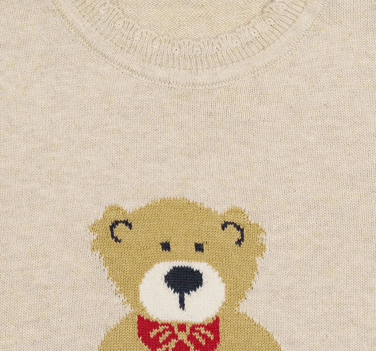 H by Hamleys Girls Full Sleeve Sweater Hamleys Bear Cream