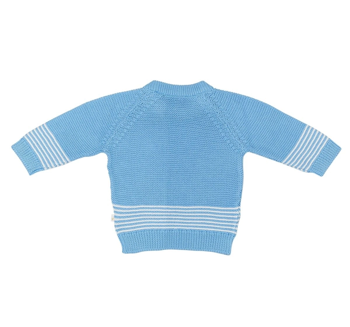 Boys Full Sleeve Wrap Around Sweater -Blue