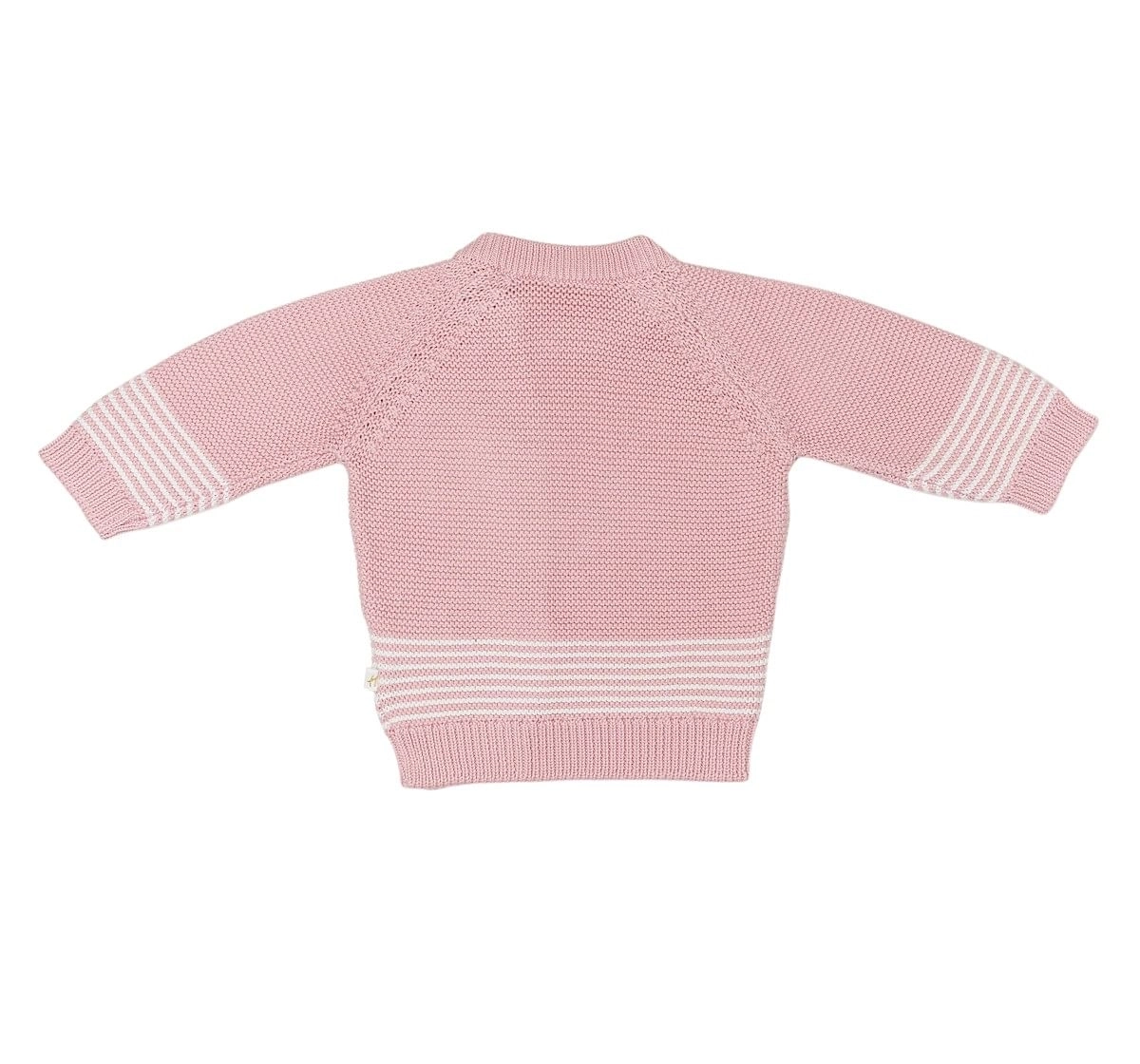 Girls Full Sleeve Wrap Around Sweater -Pink
