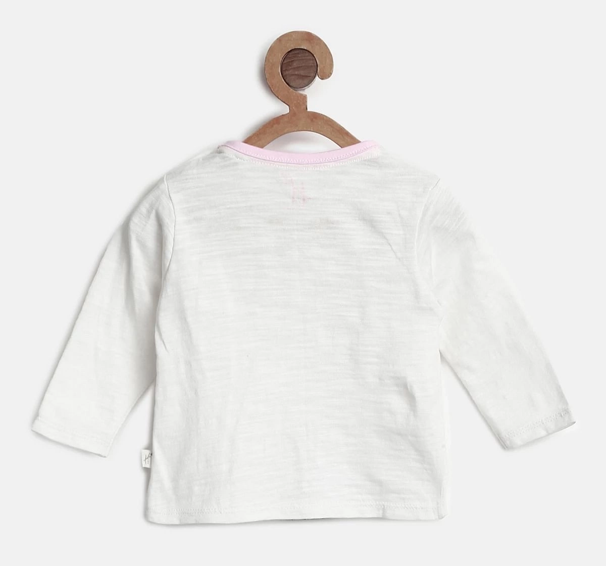 H by Hamleys Girls Full Sleeve T Shirt Rabbit Design off White