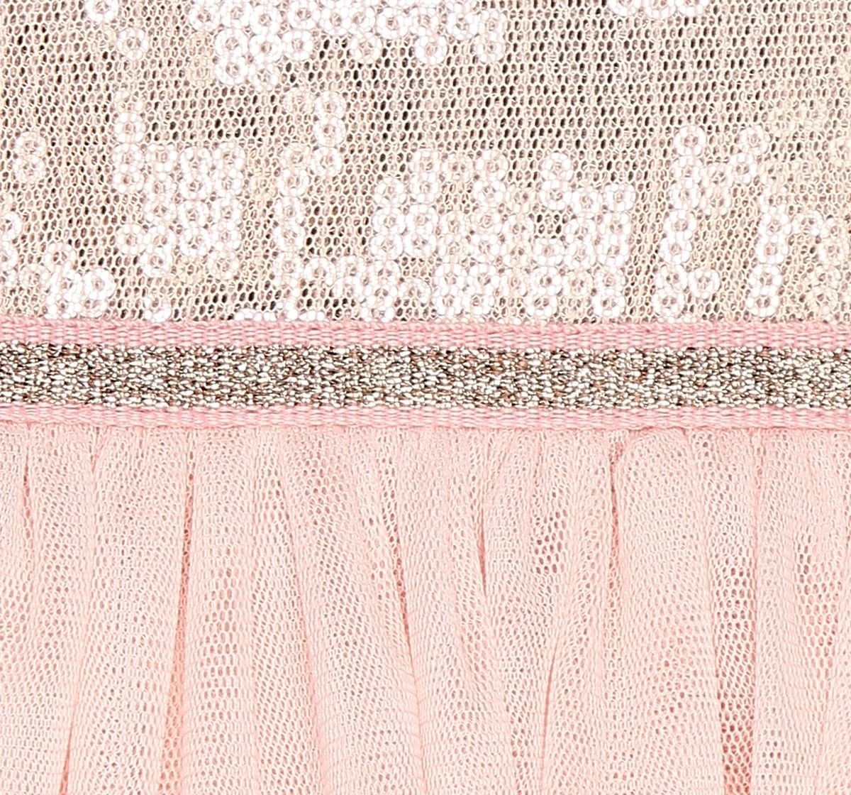 H by Hamleys Girls Half Sleeve Partywear Glitter Bodice Pink