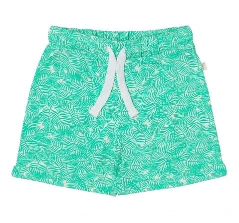 H by Hamleys Boys Shorts Leaf Print-Green Multi