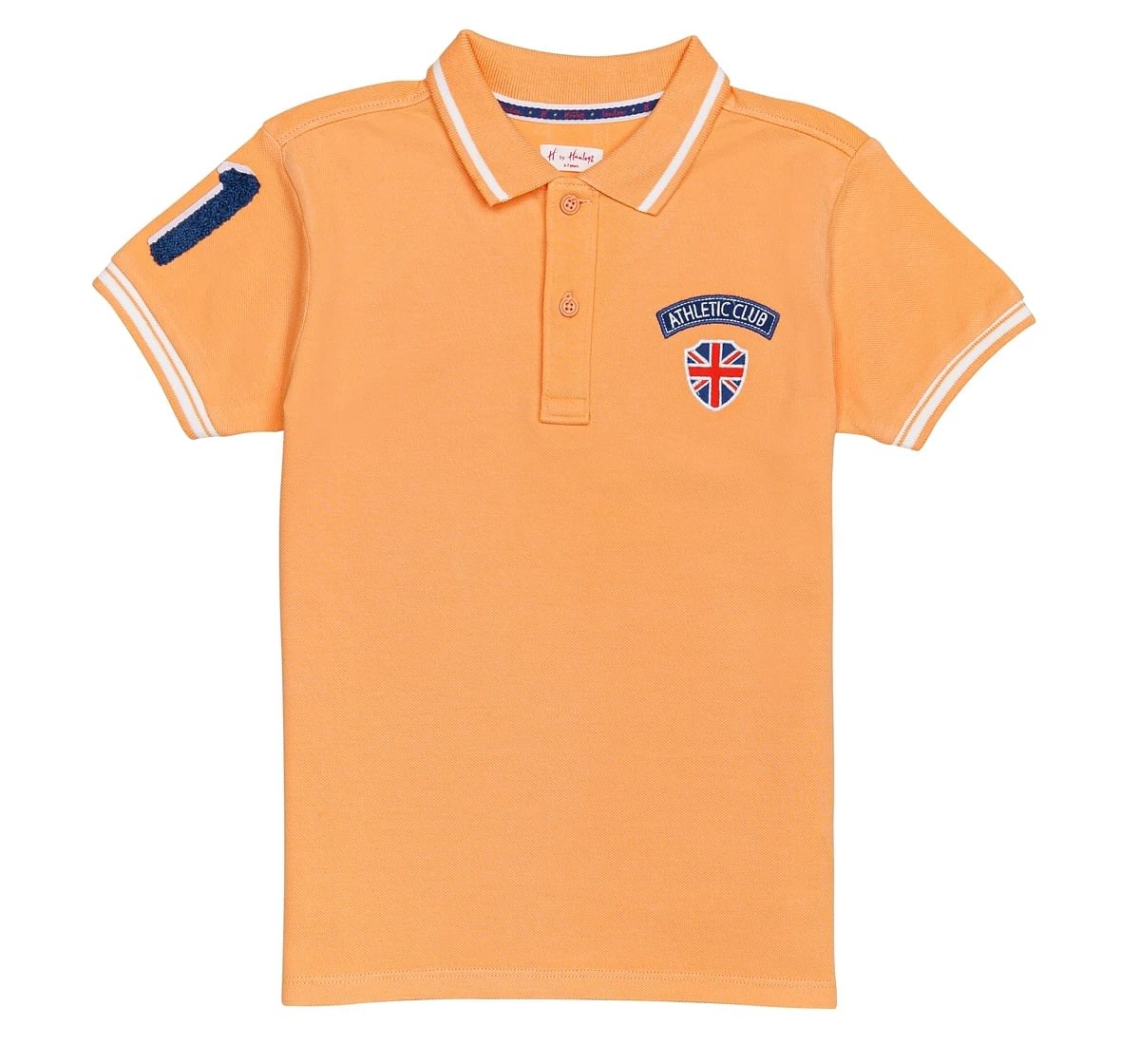 H by Hamleys Boys Short Sleeves Polo T-Shirt Sporty-Pink