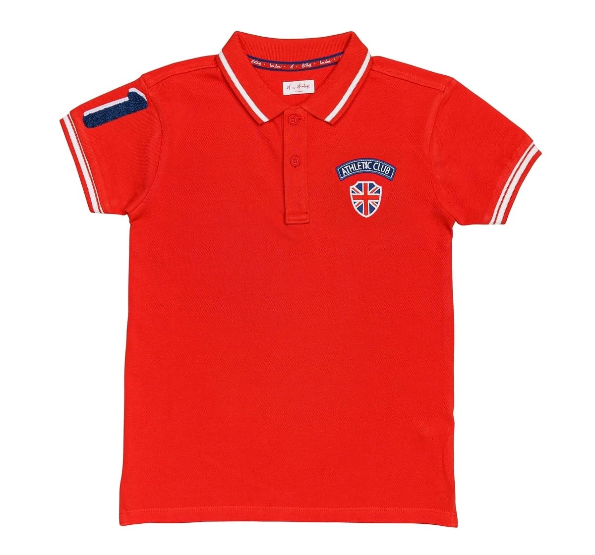 H by Hamleys Boys Short Sleeves Polo T-Shirt Sporty-Red