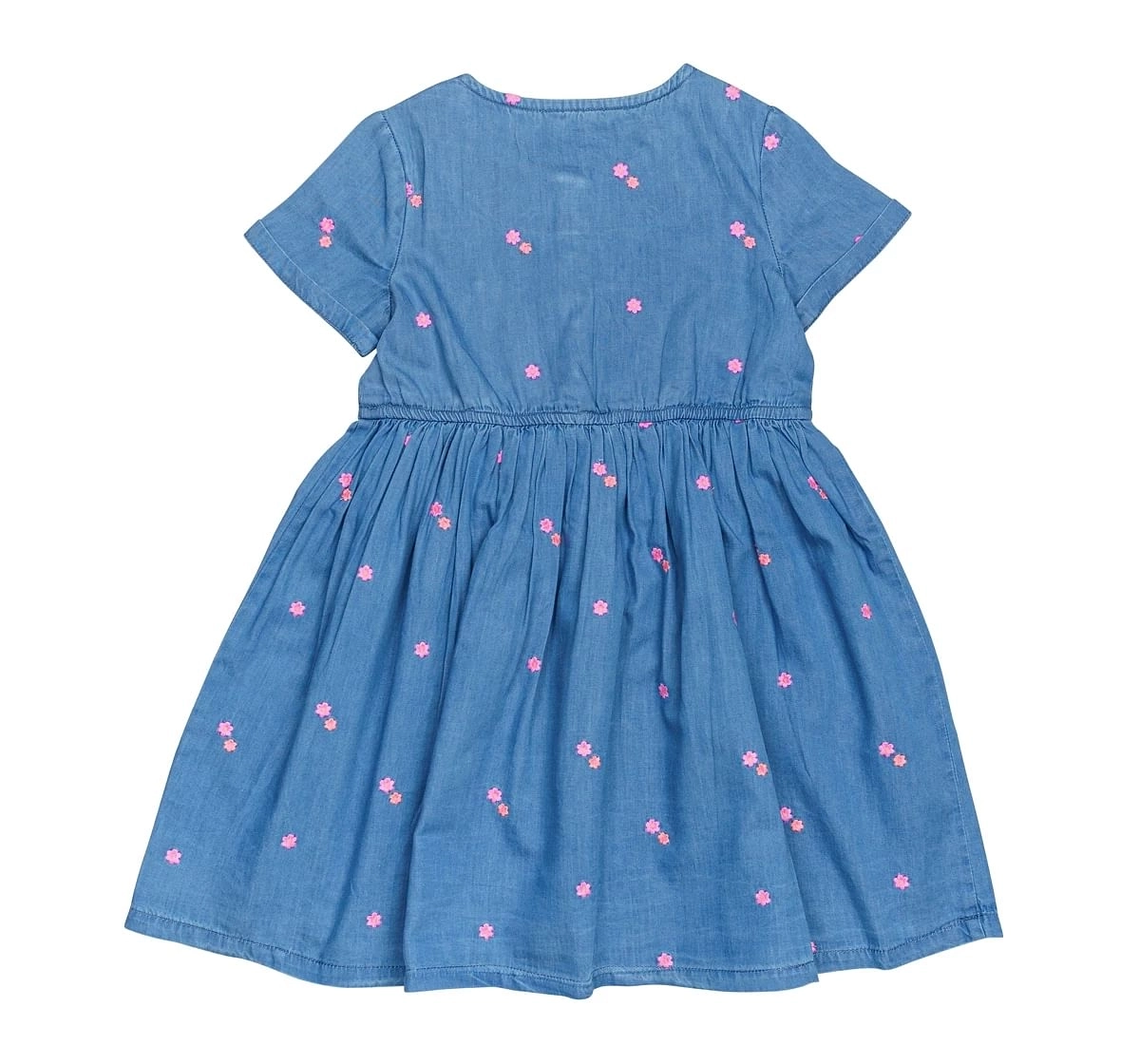 H by Hamleys Girls Short Sleeves Dress Denim -Blue