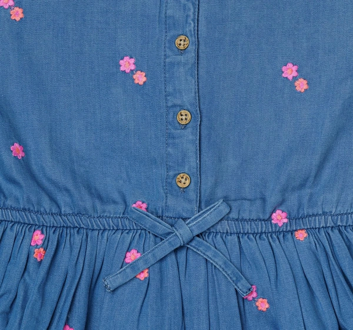 H by Hamleys Girls Short Sleeves Dress Denim -Blue