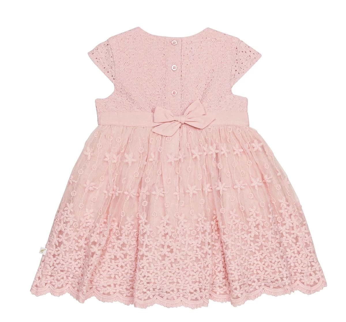 H by Hamleys Girls Short Sleeves Partywear Dress -Pink