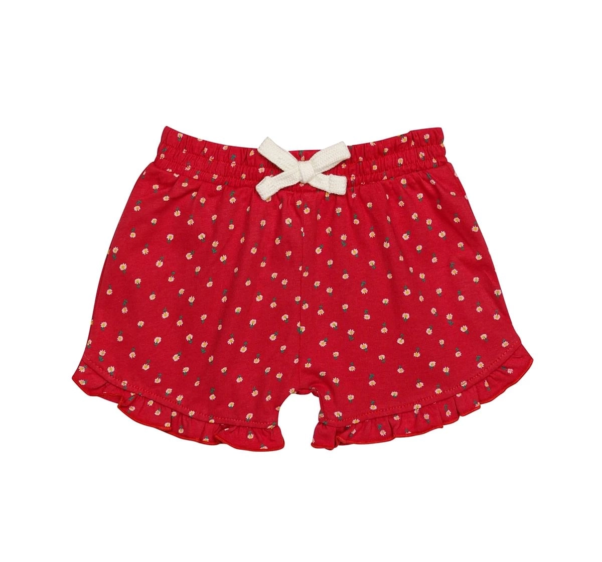 H by Hamleys Girls Shorts Floral Print with Frills -Red