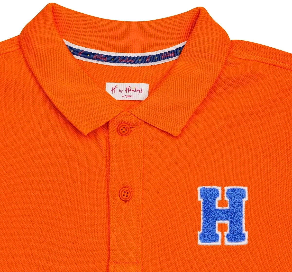 H by Hamleys Boys Short Sleeves Polo T-Shirt Classic -Orange