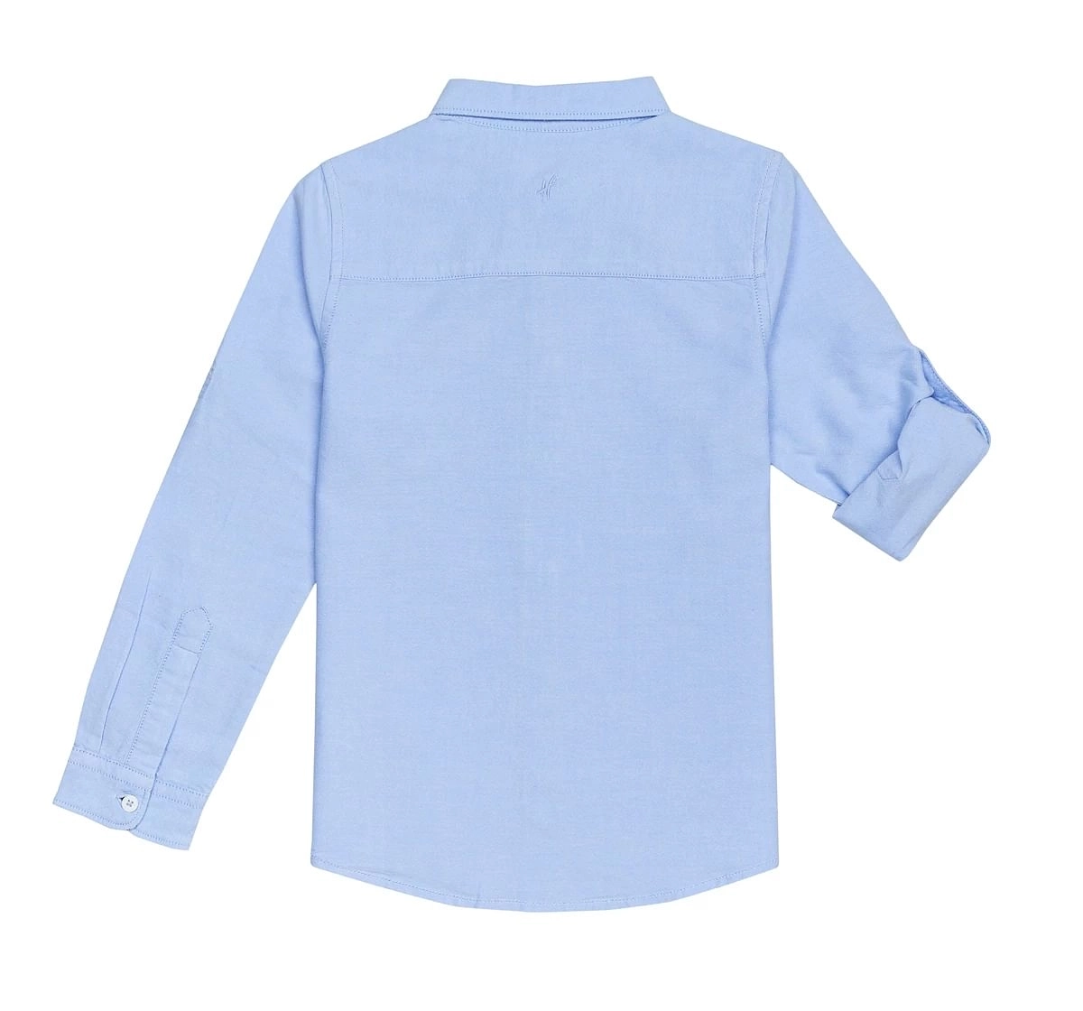 H by Hamleys Boys Full Sleeves Shirt Oxford Blue-Blue