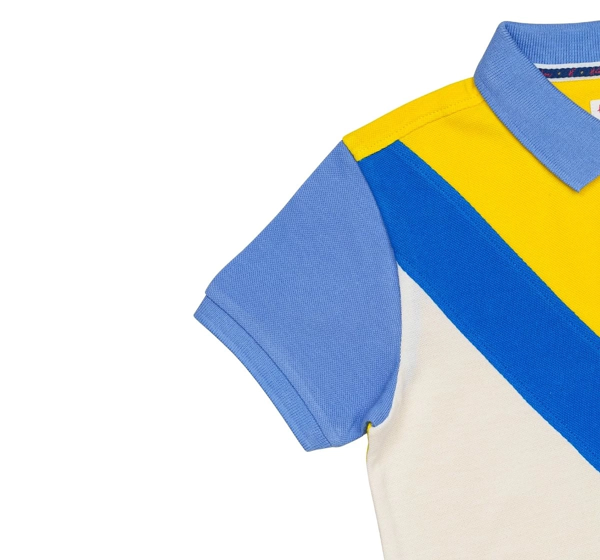 H by Hamleys Boys Short Sleeves Polo T-Shirt Colour Blocked-Multicolor