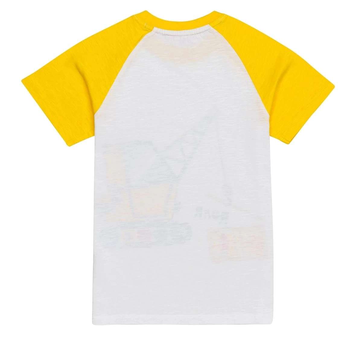 H by Hamleys Boys Short Sleeves T-Shirt Vehicle Print-Yellow Multi