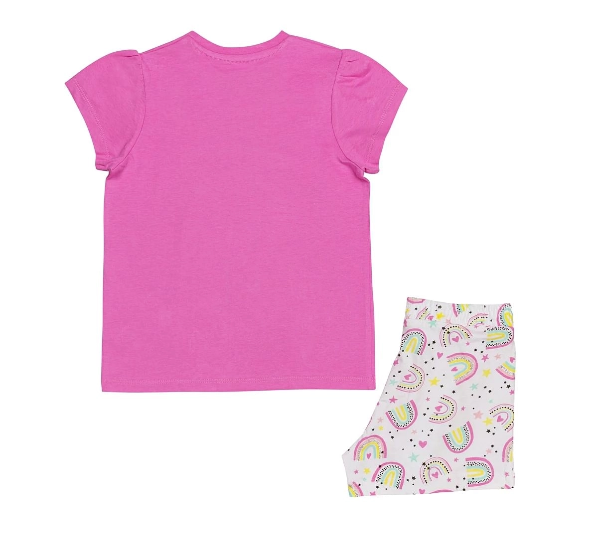 H by Hamleys Girls Short Sleeves Pyjama Set Unicorn Print-Multicolor