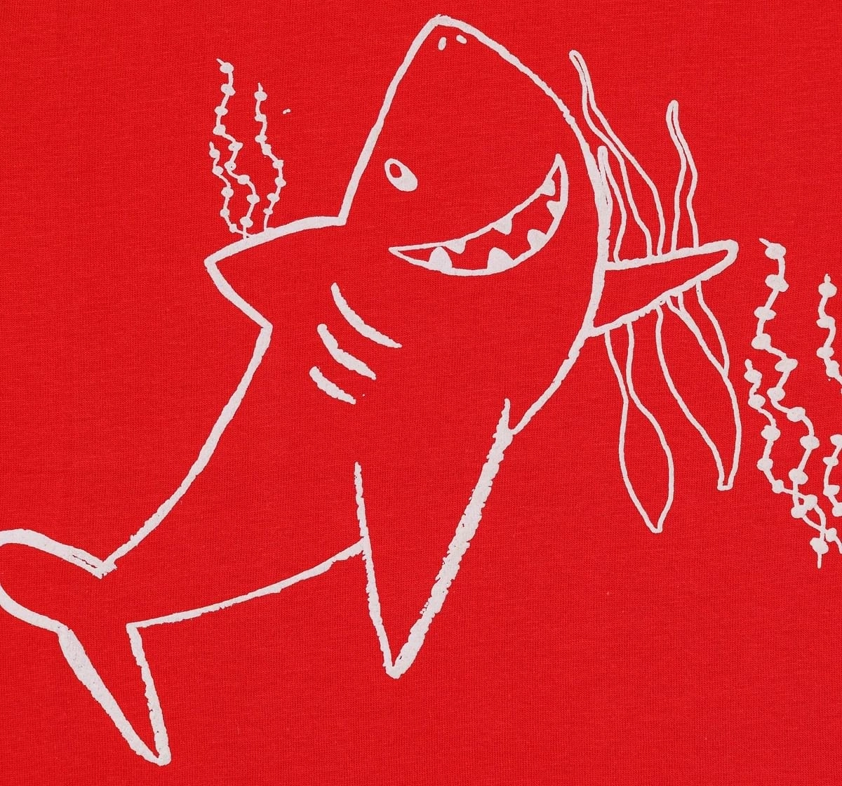 H by Hamleys Boys Short Sleeves T-Shirt Shark Print-Red