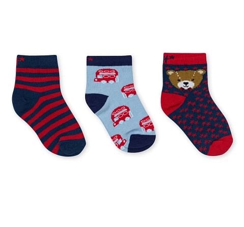 H by Hamleys Socks, Pack Of 3, Multicolour, 12M+