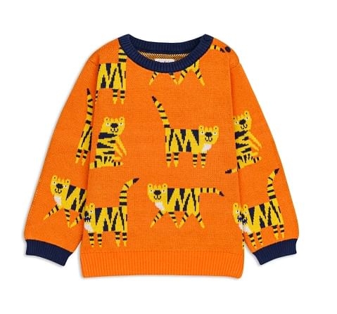 H by Hamleys Boys Full Sleeves sweatshirts -Pack of 1-Orange