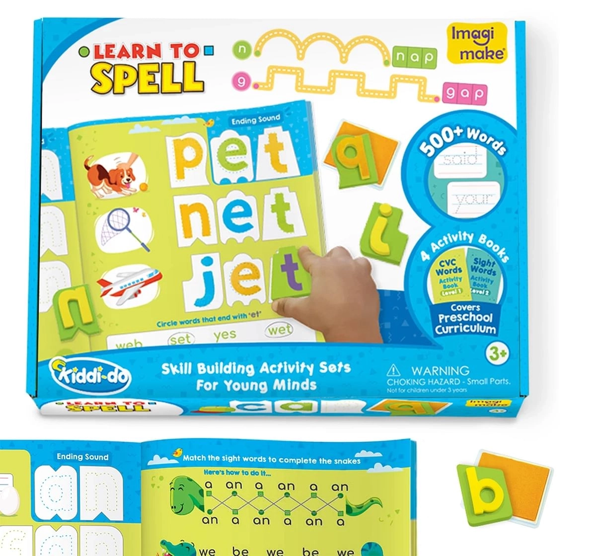 Imagimake Learn To Spell, Activity & Learning Toys For Kids, Multicolor, 3Y+