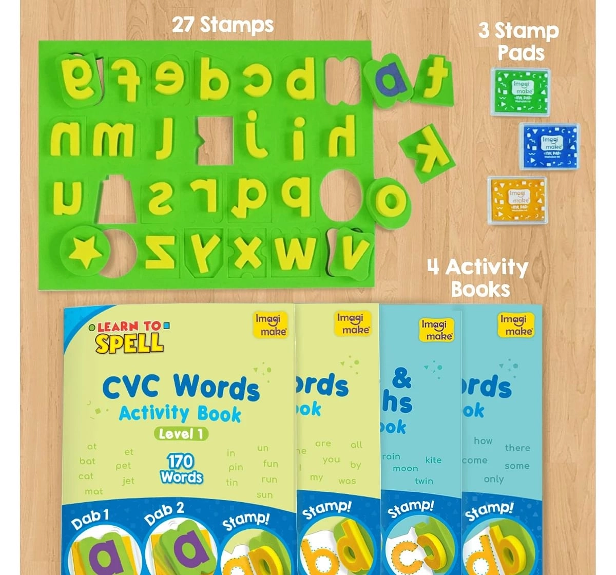 Imagimake Learn To Spell, Activity & Learning Toys For Kids, Multicolor, 3Y+