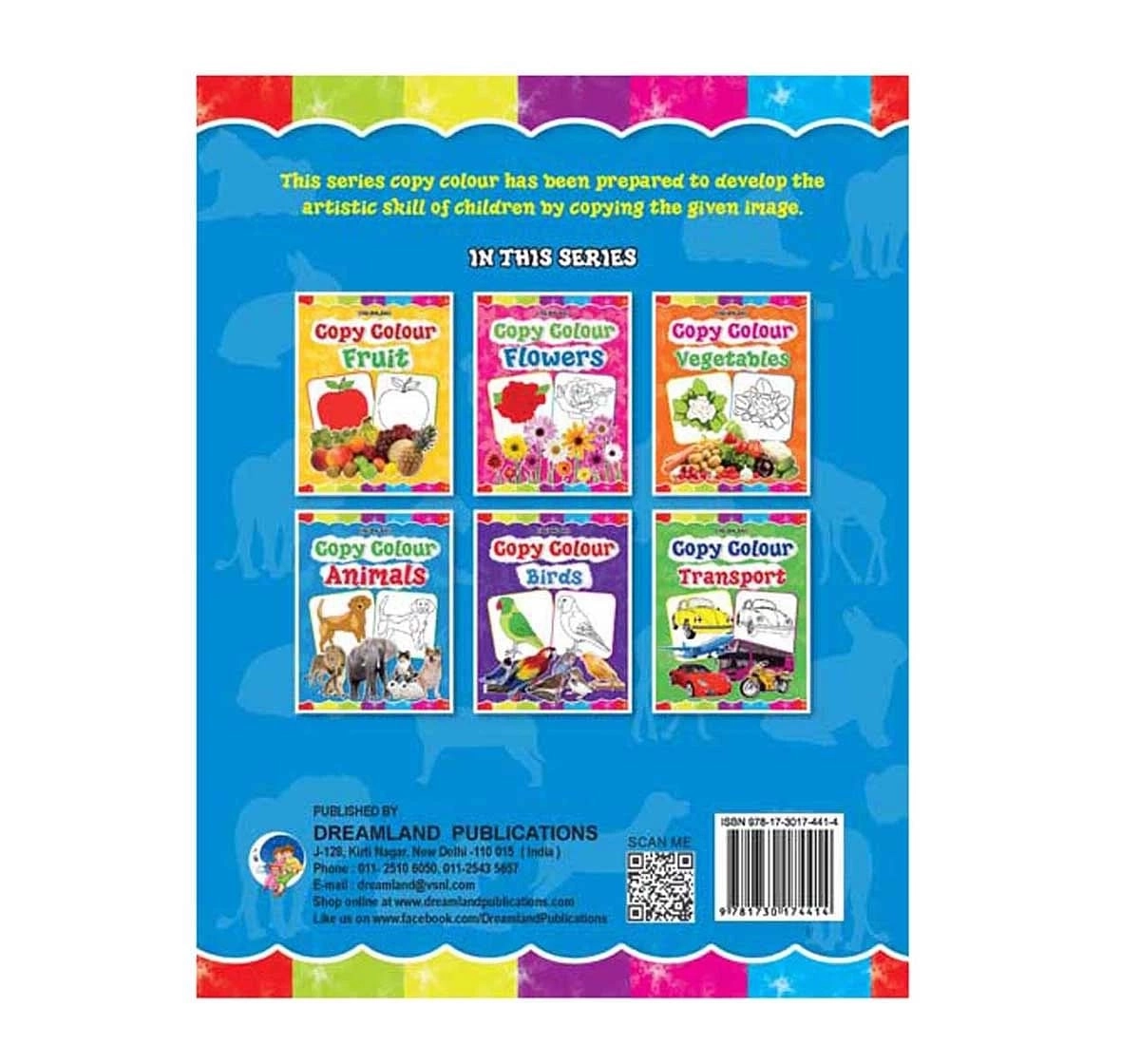 Dreamland Paper Back Colour Animals Drawing Book for kids 3Y+, Multicolour