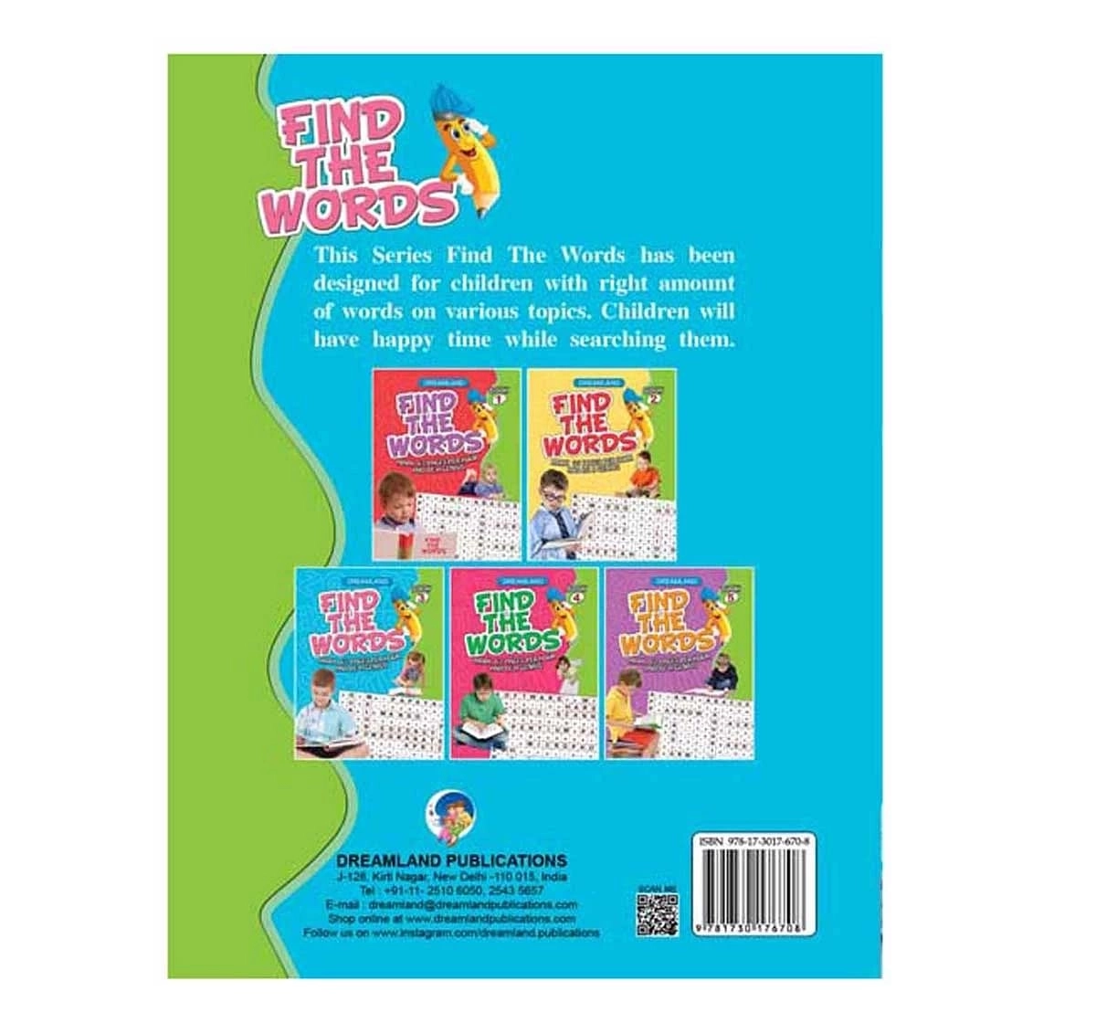Dreamland Paper Back Find the Words Part 3 Activity Book for kids 5Y+, Multicolour