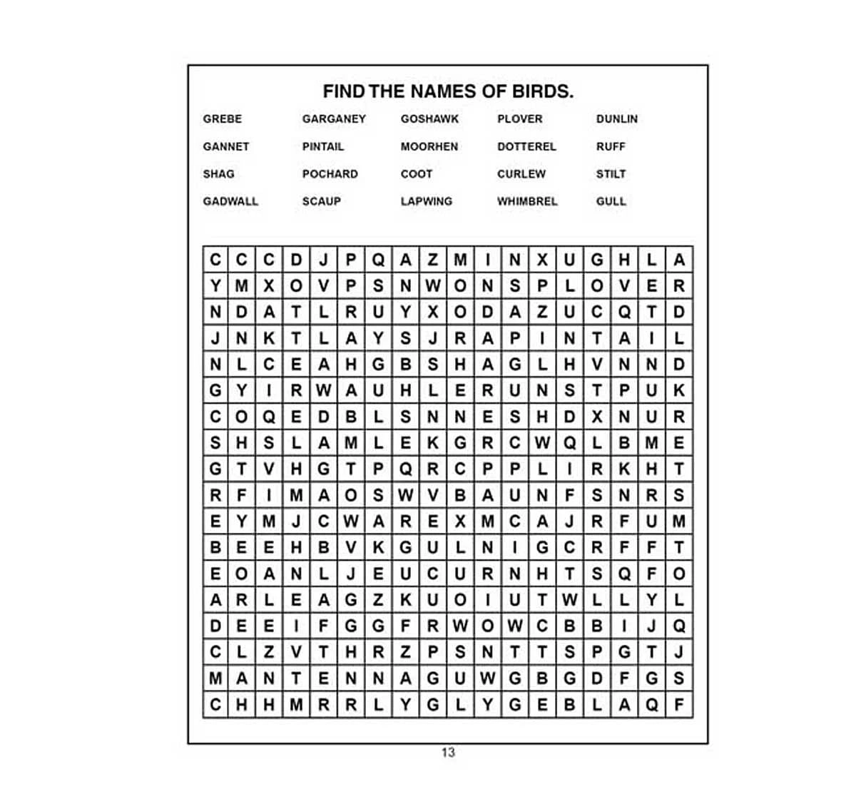 Dreamland Paper Back Find the Words Part 2 Activity Book for kids 5Y+, Multicolour