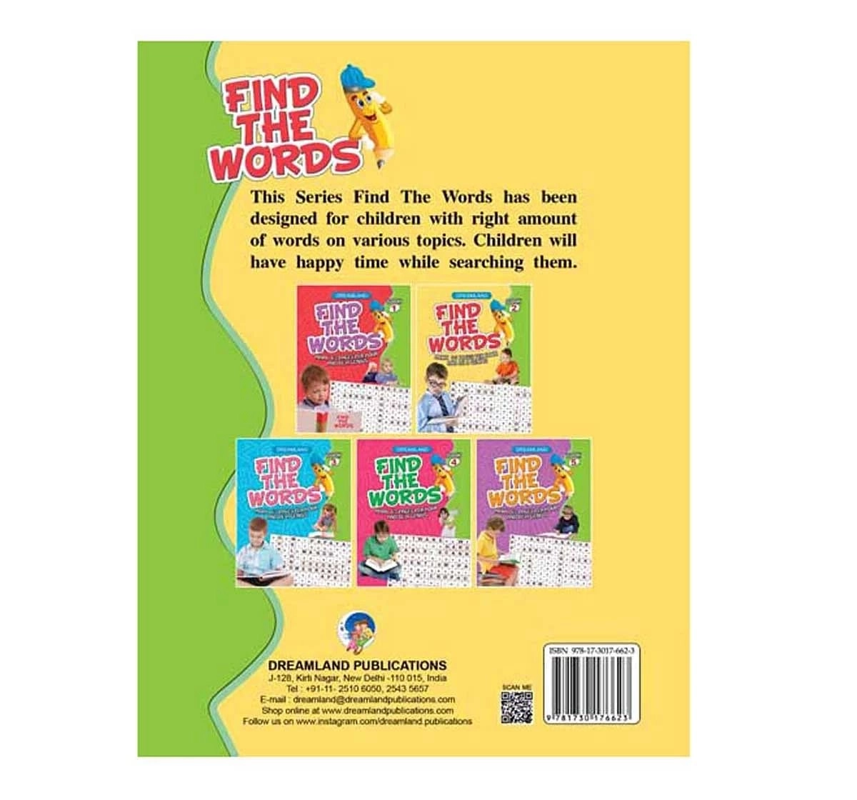 Dreamland Paper Back Find the Words Part 2 Activity Book for kids 5Y+, Multicolour