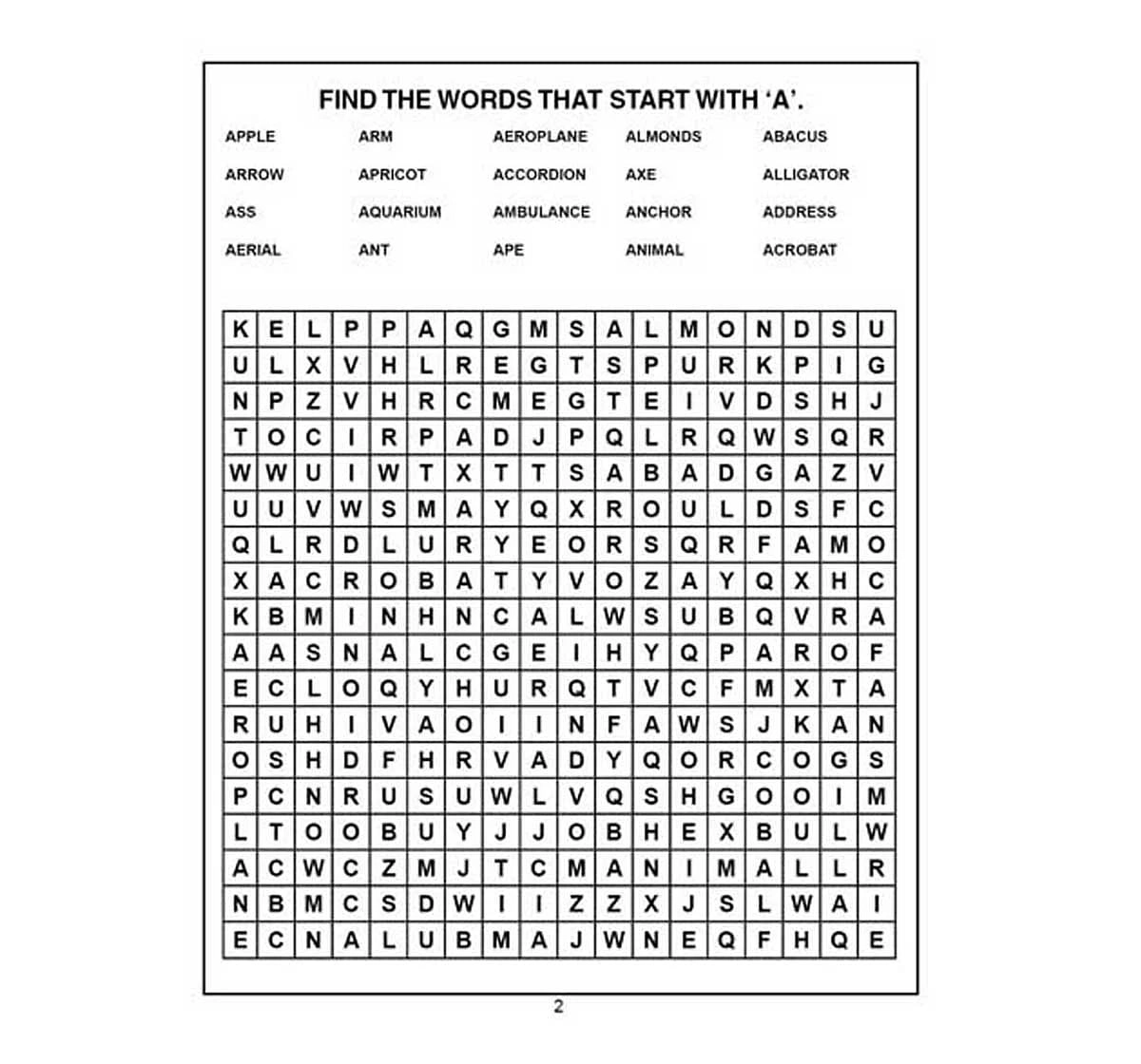 Dreamland Paper Back Find the Words Part 1 Activity Book for kids 5Y+, Multicolour