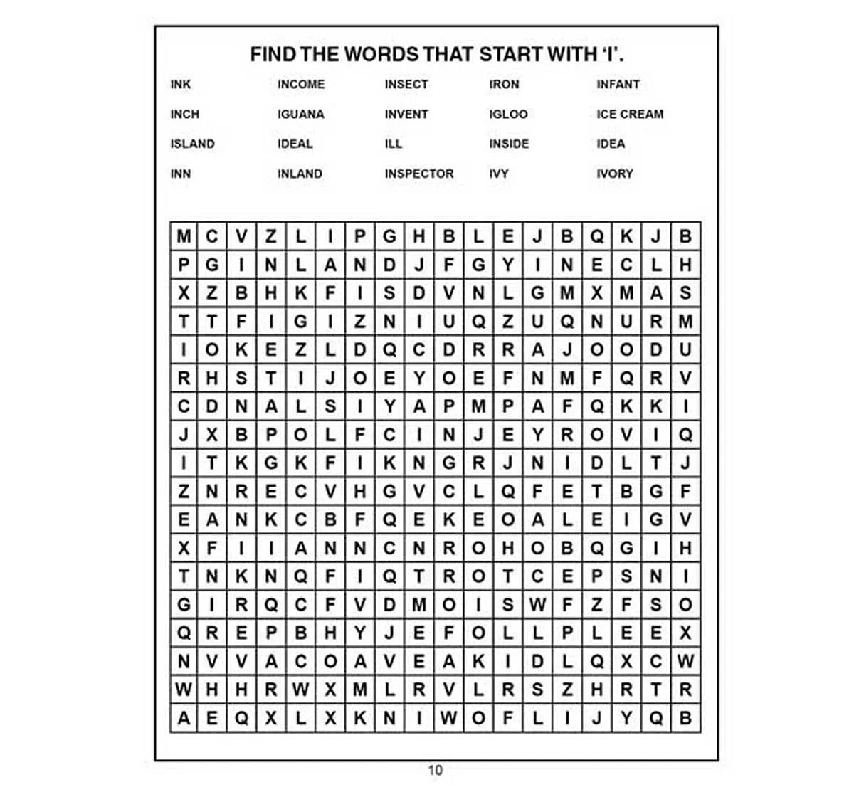 Dreamland Paper Back Find the Words Part 1 Activity Book for kids 5Y+, Multicolour