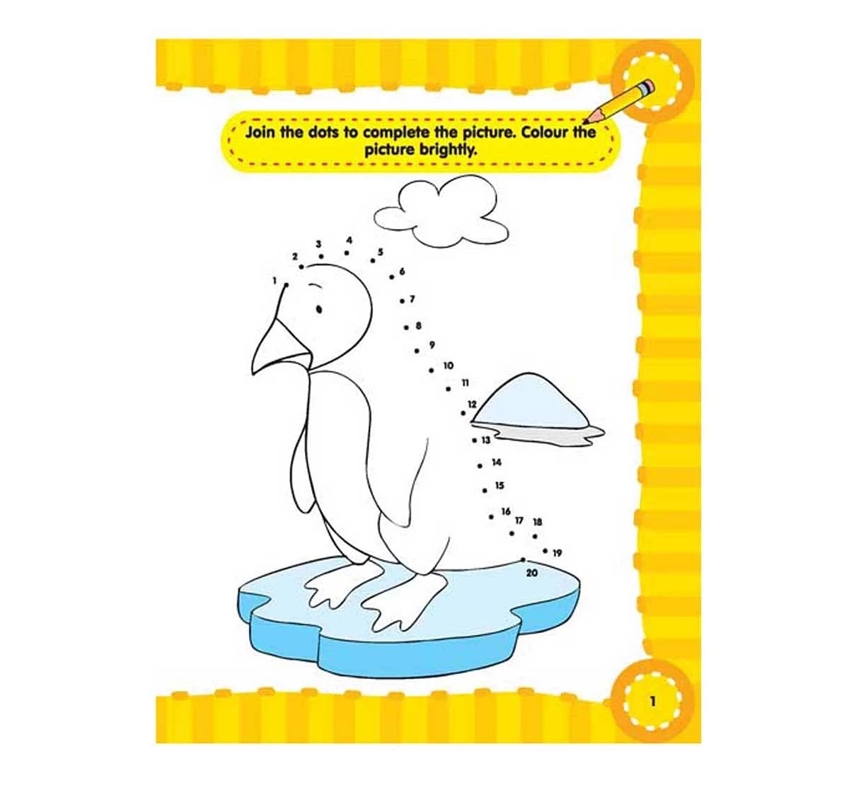 Dreamland Paper Back Fun With Dot To Dot Part 1 Activity Book for kids 3Y+, Multicolour