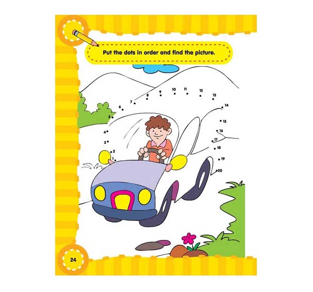 Dreamland Paper Back Fun With Dot To Dot Part 1 Activity Book for kids 3Y+, Multicolour