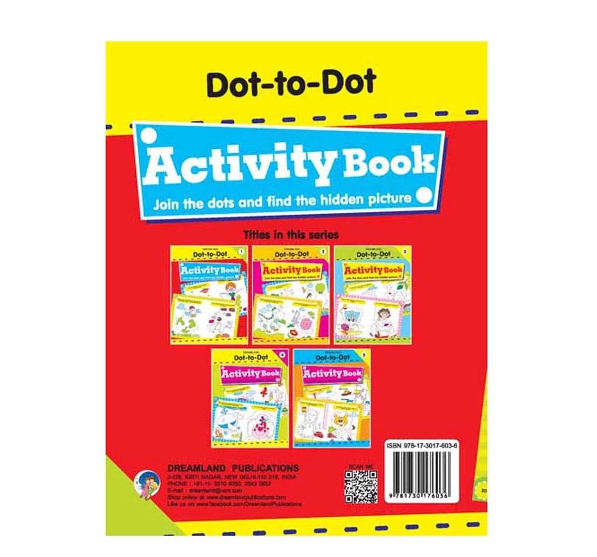 Dreamland Paper Back Fun With Dot To Dot Part 1 Activity Book for kids 3Y+, Multicolour