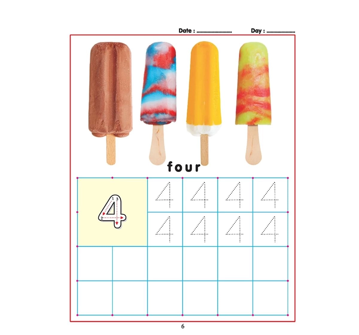 Dreamland Paper Back Writing 1 To 10 Early Learning Book for kids 2Y+, Multicolour
